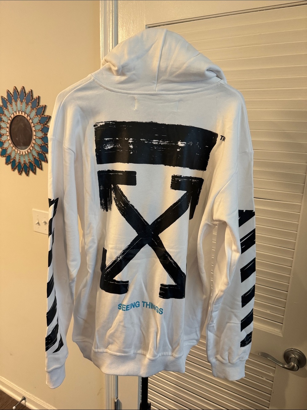 New! Off-White "Seeing Things" Graphic Hoodie. Designed Virgil Abloh